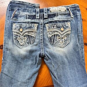 Rock Revival Faded Blue Boot Cut Jeans